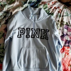 Pink quarter zip